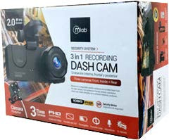 Cámara para grabación interna, frontal y posterior / Dash Cam