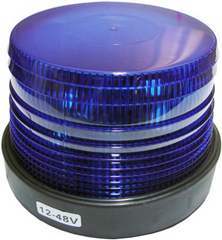 Baliza Apernada Estroboscópica Azul 12-48V 110x125mm