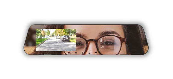 Espejo con cámara para grabación frontal / Mirror Dash Cam